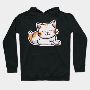 Ivory Elegance Kitty: Crystal Paws of Snowflake Whiskers, a Frosty Feline with Pearl Purrfection. Alabaster Whispers in a Vanilla Dream Cat, where Moonlight Mist meets Silken Snowball, the Cotton Cloud Cat Hoodie